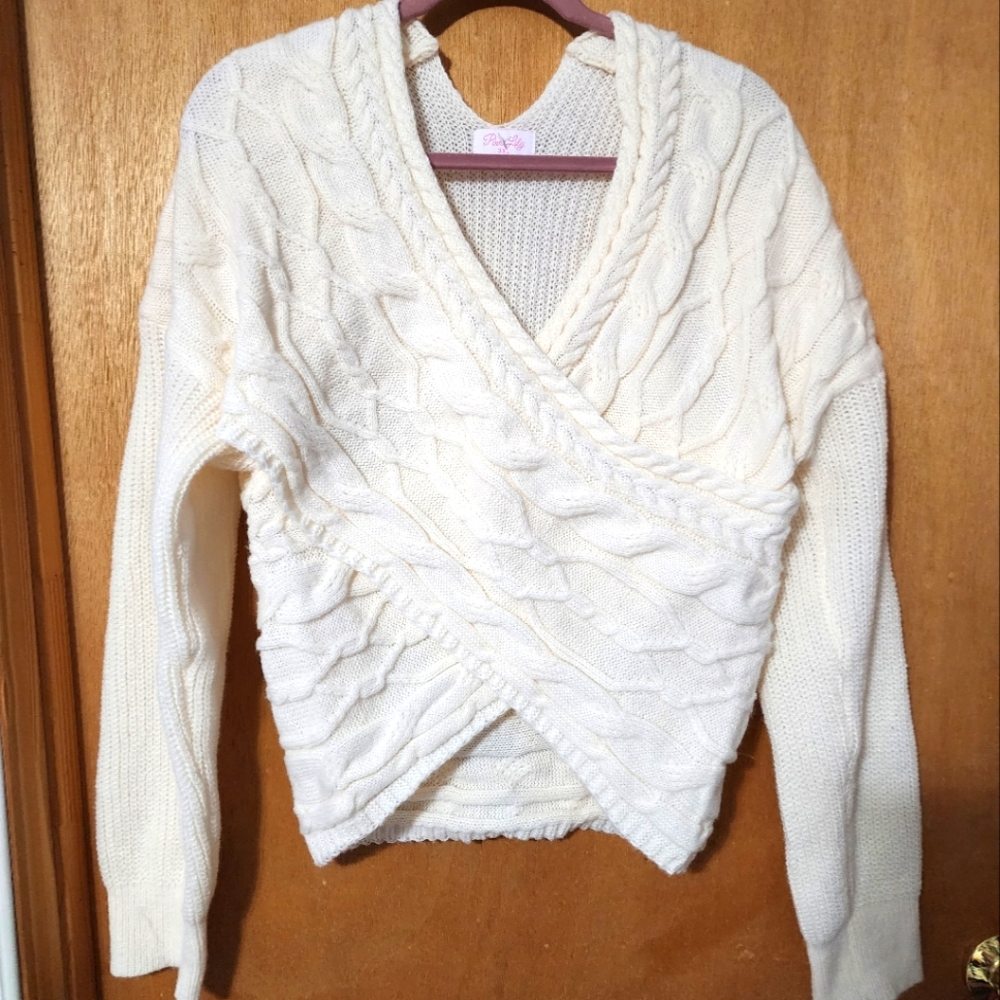 Pink Lily Sweater NEW